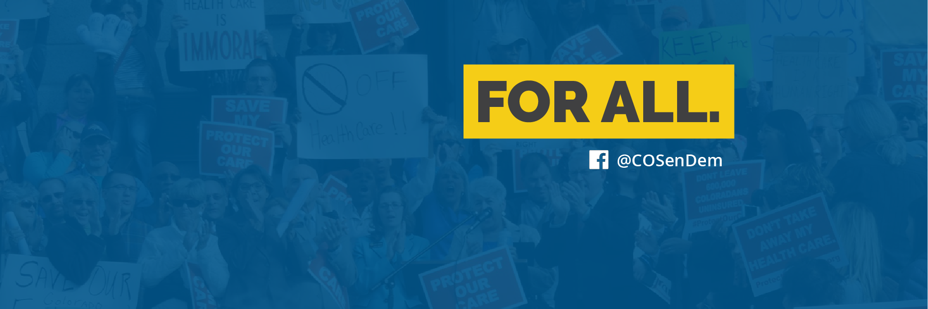 Colorado Senate Democrats banner