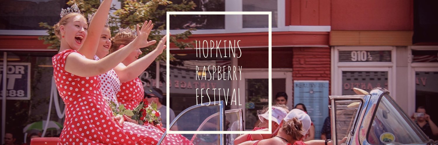 Hopkins Raspberry Festival banner