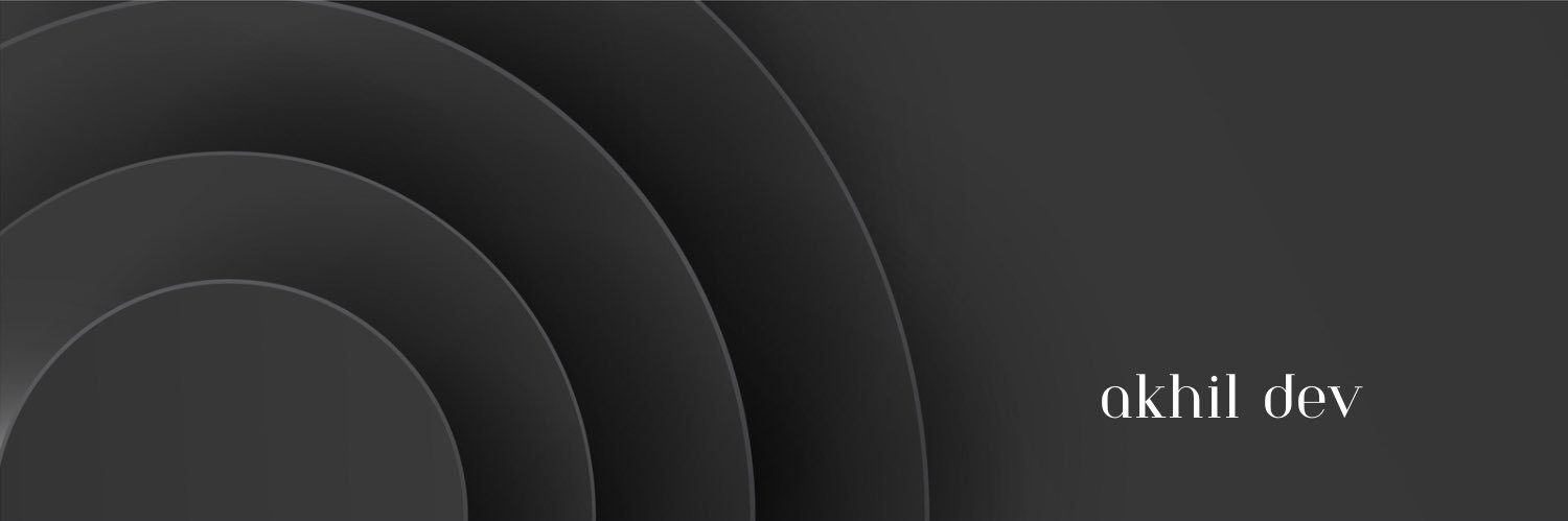 akhildev's profile banner image