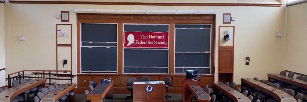 Harvard Federalist Society banner