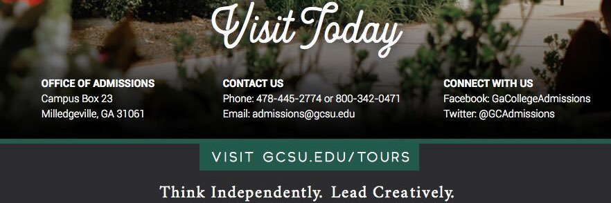 GC Admissions banner