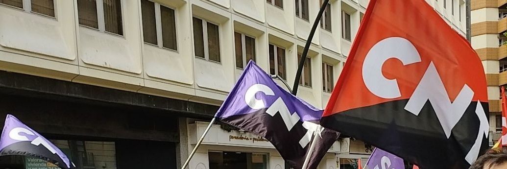 CNT Zaragoza's banner