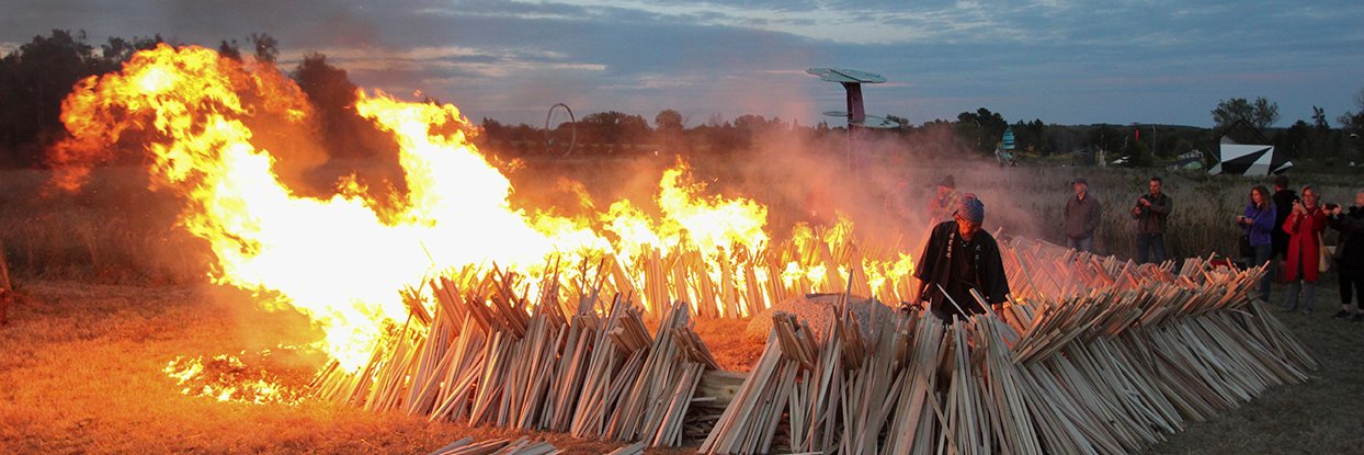Franconia Sculpture Park banner