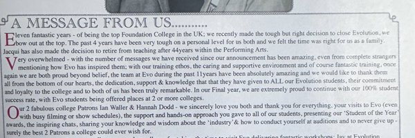 EvolutionFndCol Profile Banner