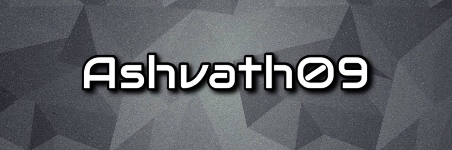 Ashvath09's profile banner image