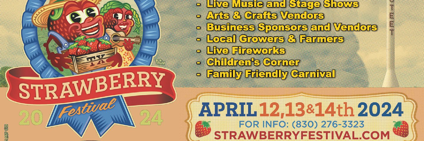 Poteet Strawberry Festival banner
