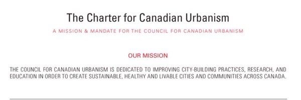 Canadian Urbanism Profile Banner