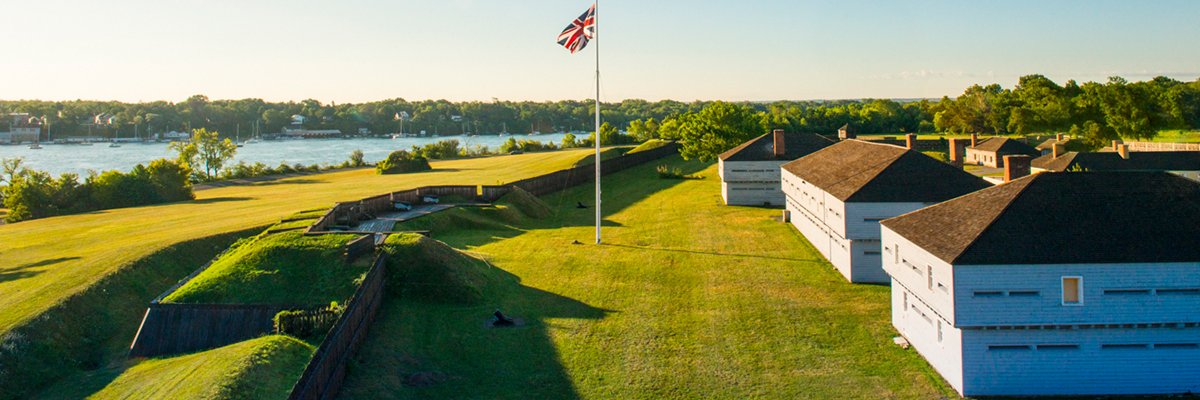 Fort George NHS, Parks Canada banner