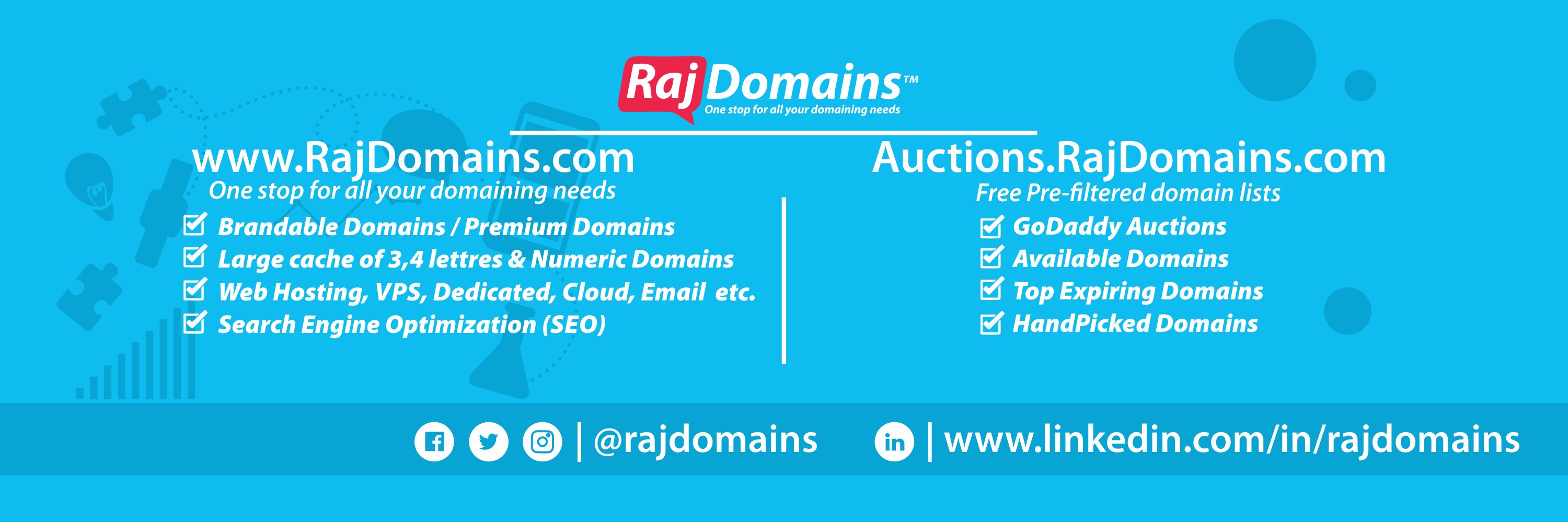 RajDomains's profile banner image