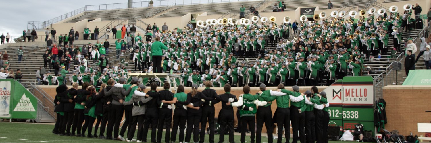 UNT Green Brigade banner
