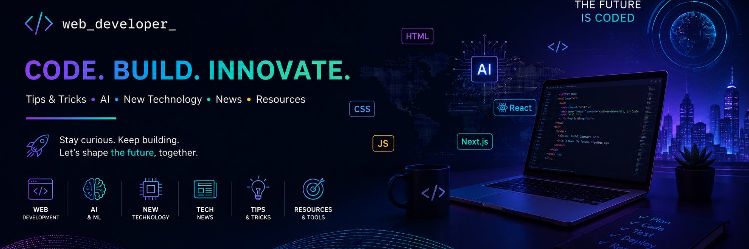 web_developer_'s profile banner image