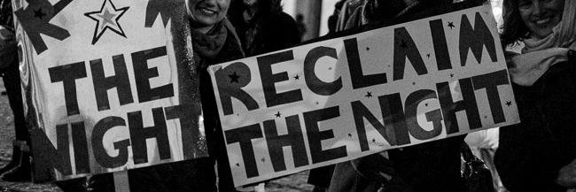 Reclaim the Night London banner