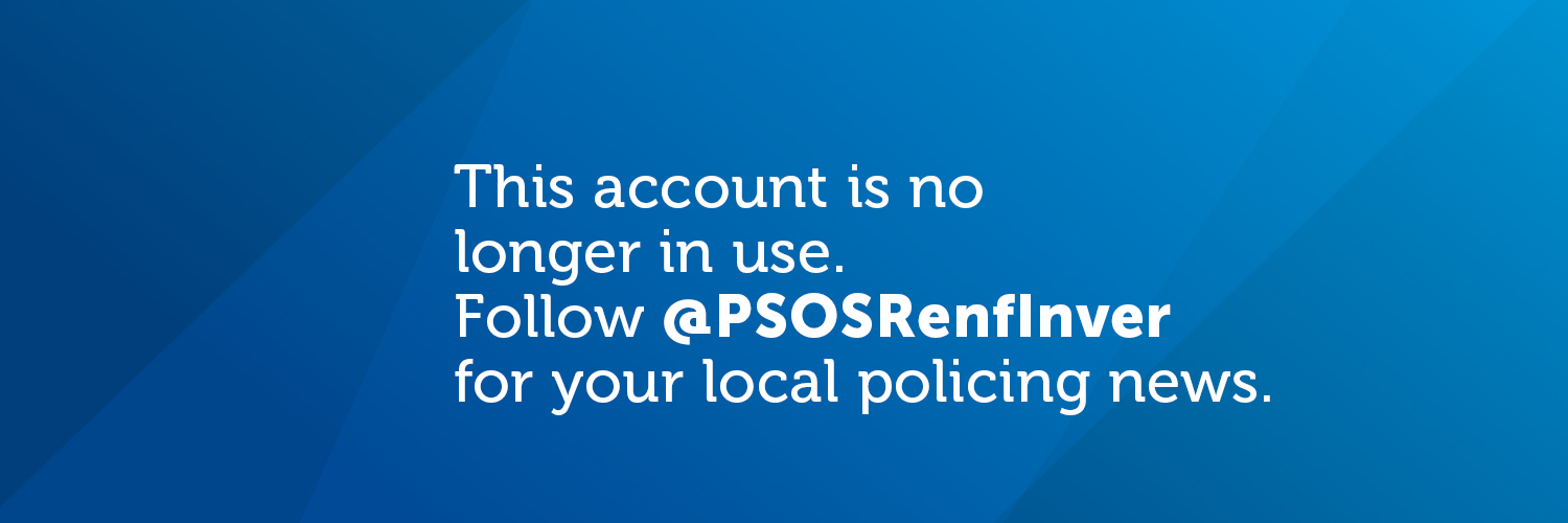 Police Scotland Renfrewshire banner