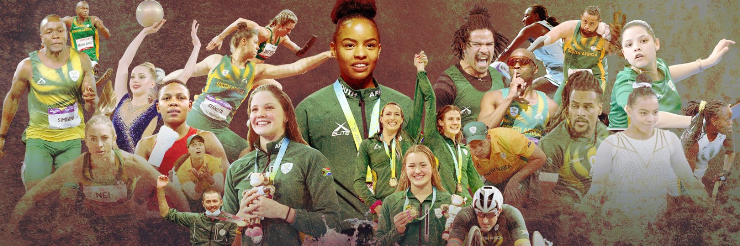 Team South Africa's banner