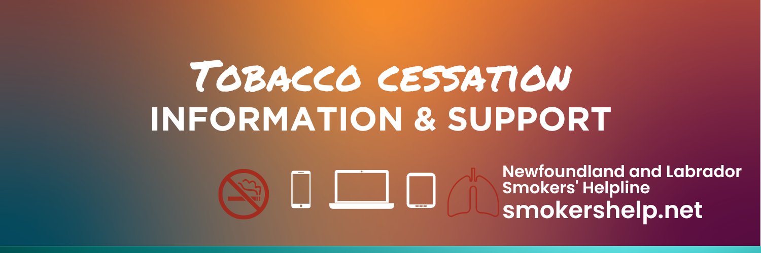 Smokers' Helpline NL banner