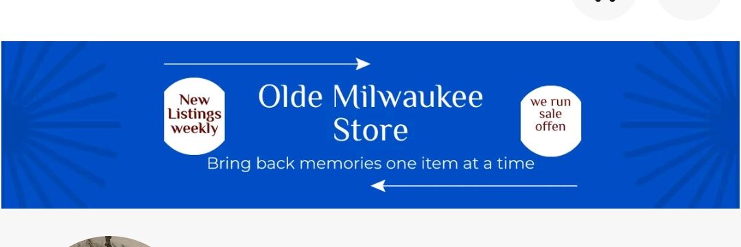 Olde Milwaukee Store's banner