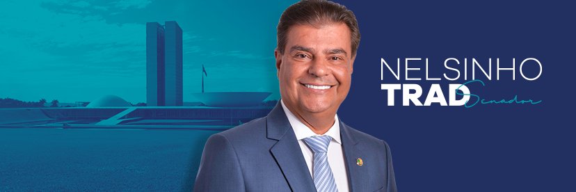 Senador Nelsinho Trad's banner