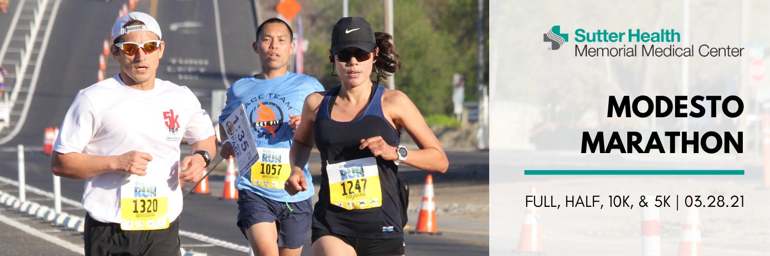 Modesto Marathon banner