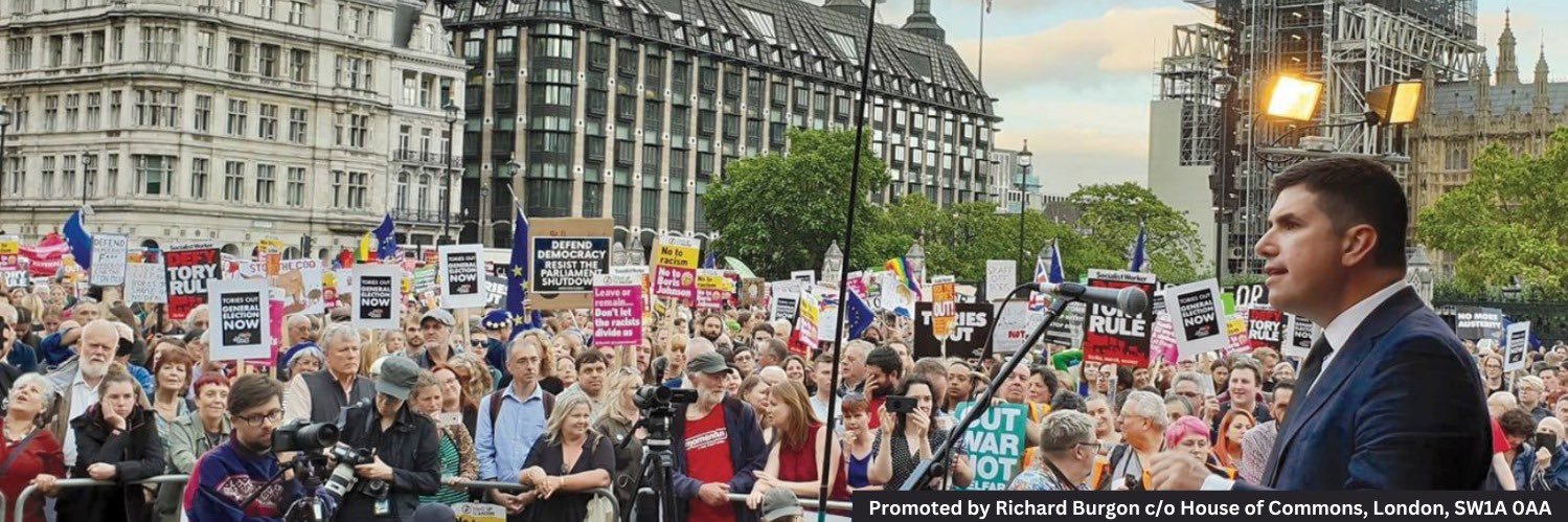 Richard Burgon MP's banner