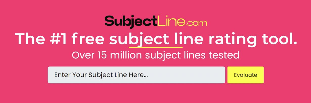 Subject Line banner