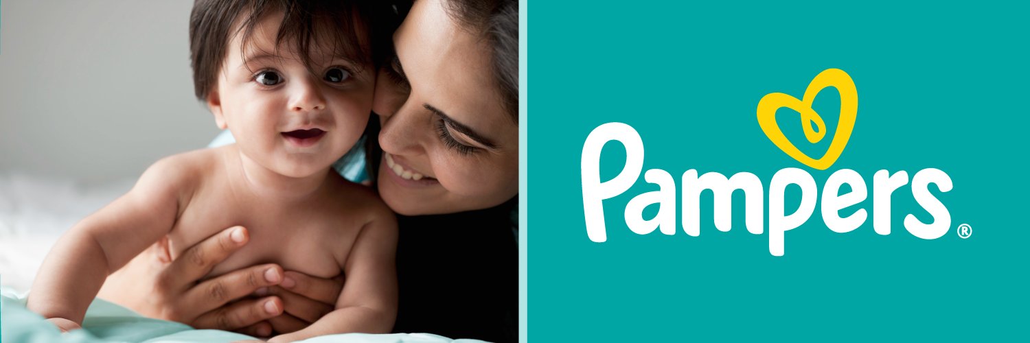 Twitter banner for @Pampers