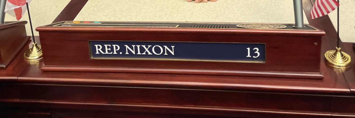 State Rep. Angie Nixon's banner