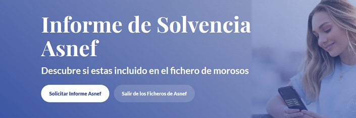 Solvencia.info - Consultar Asnef de forma Gratuita banner