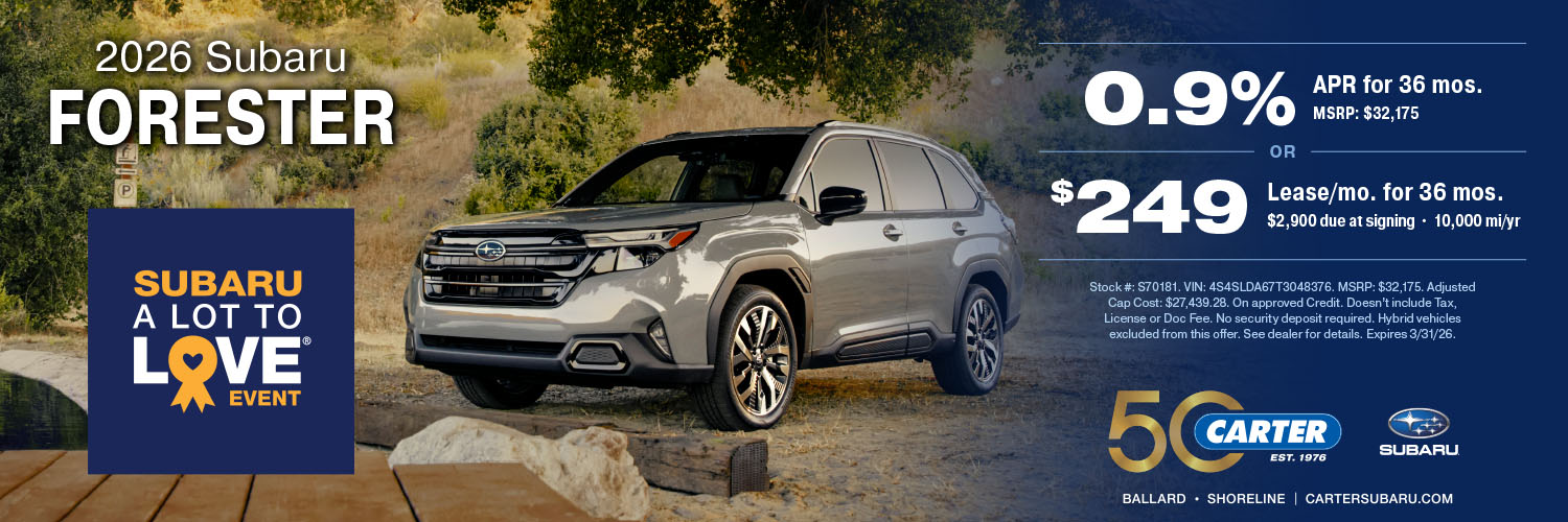 Carter Subaru banner
