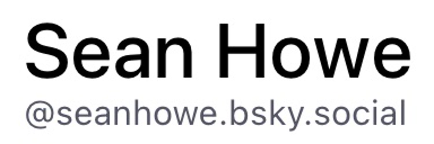 Sean Howe profile banner