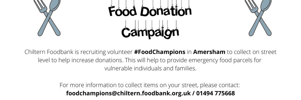Chiltern Foodbank banner