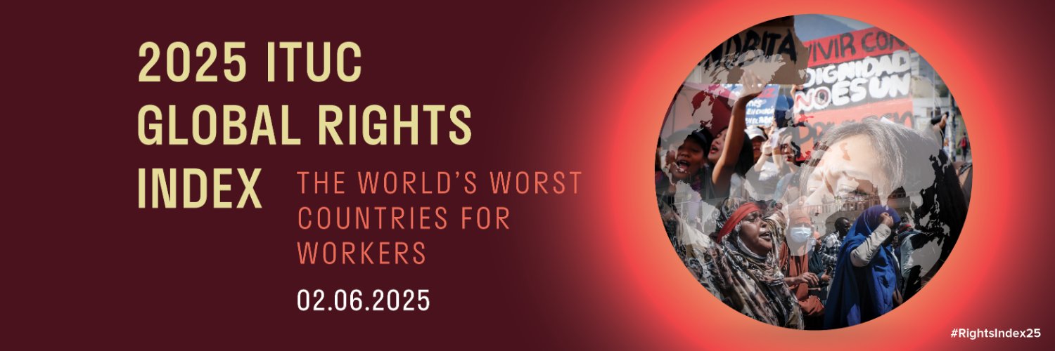 ITUC's banner