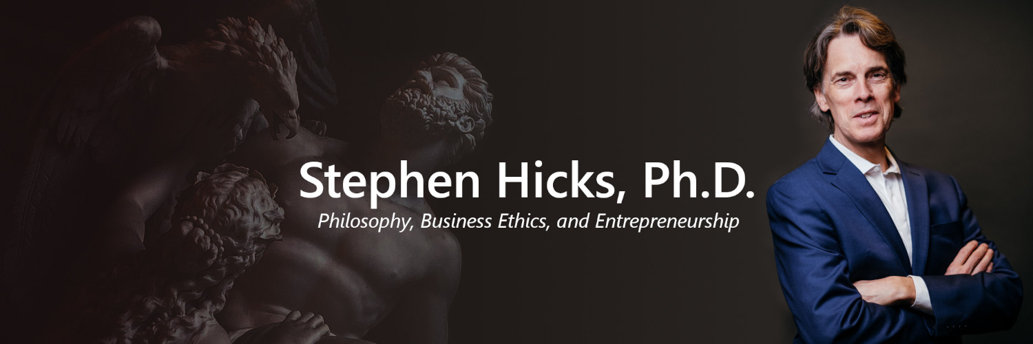 Stephen R. C. Hicks's banner