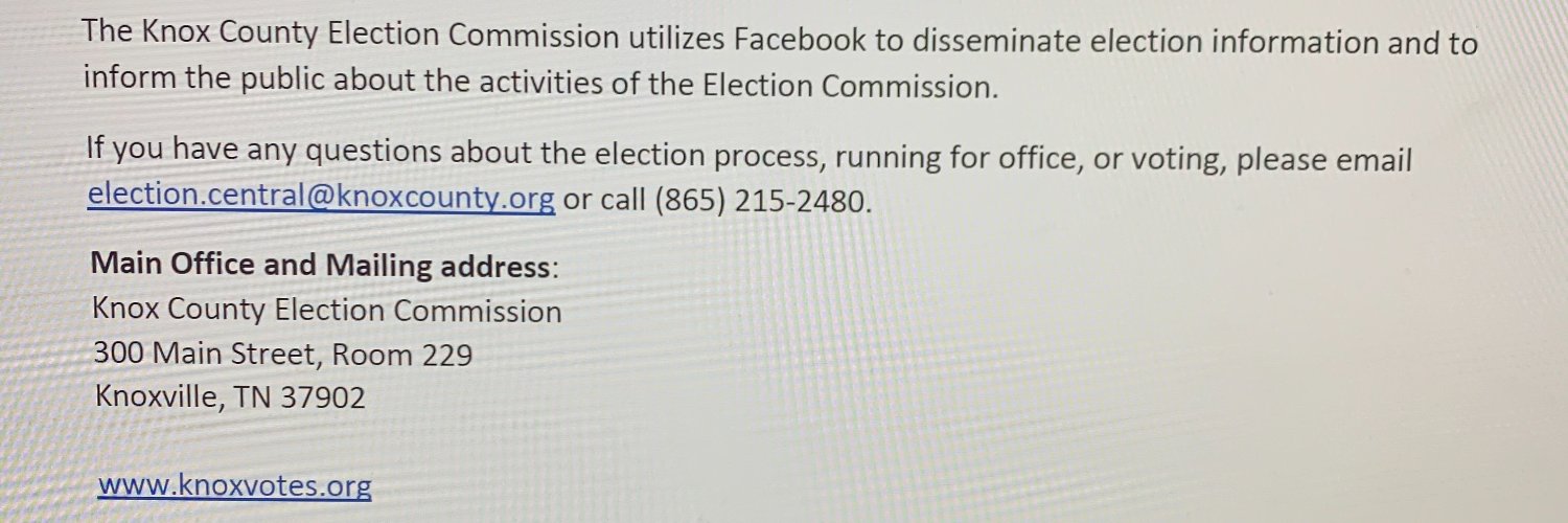 Knoxvotes banner