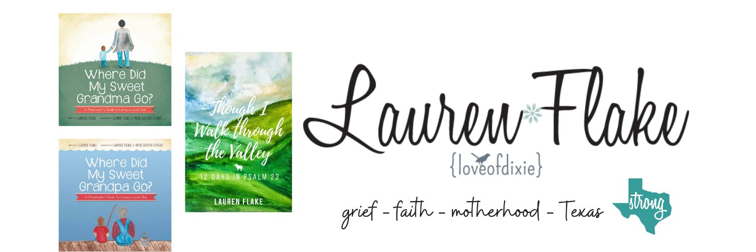 Lauren Flake - Grief & Texas banner