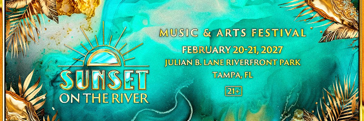 Sunset On The River Festival banner
