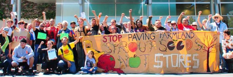 Occupy the Farm banner