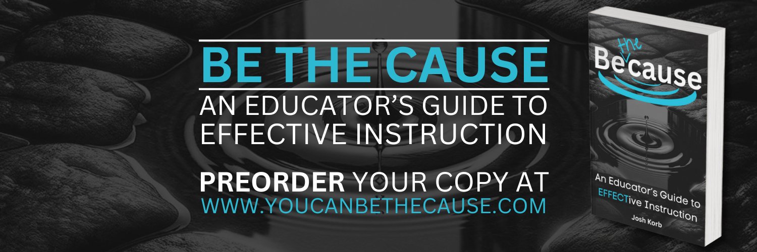 Josh Korb #bethecause banner