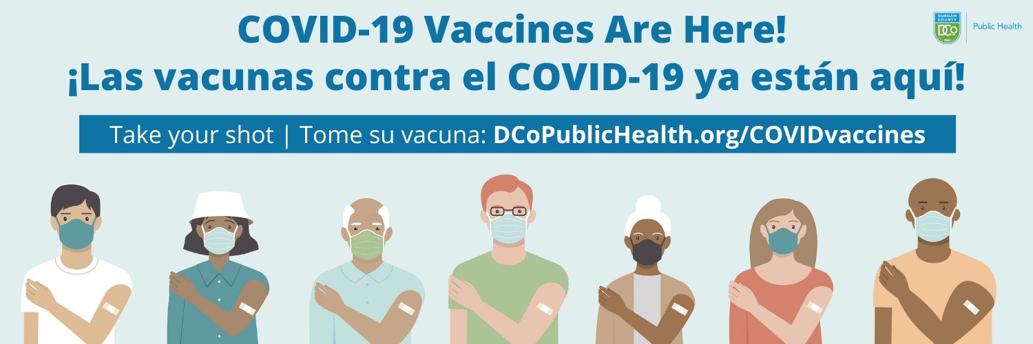 Durham County Department of Public Health (DCoDPH) banner