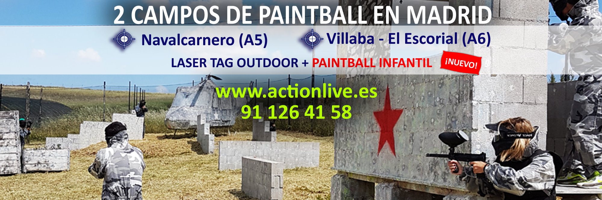 ActionLive Paintball banner