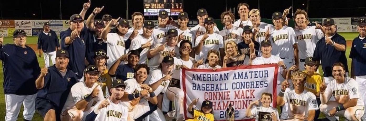 Midland Baseball's banner