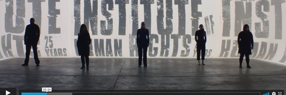 IBA's Human Rights Institute's banner