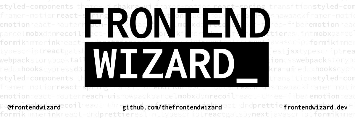 frontendwizard's profile banner image