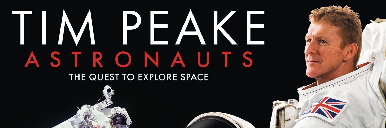 Tim Peake's banner
