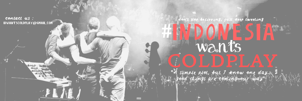 Coldplay Indonesia's banner