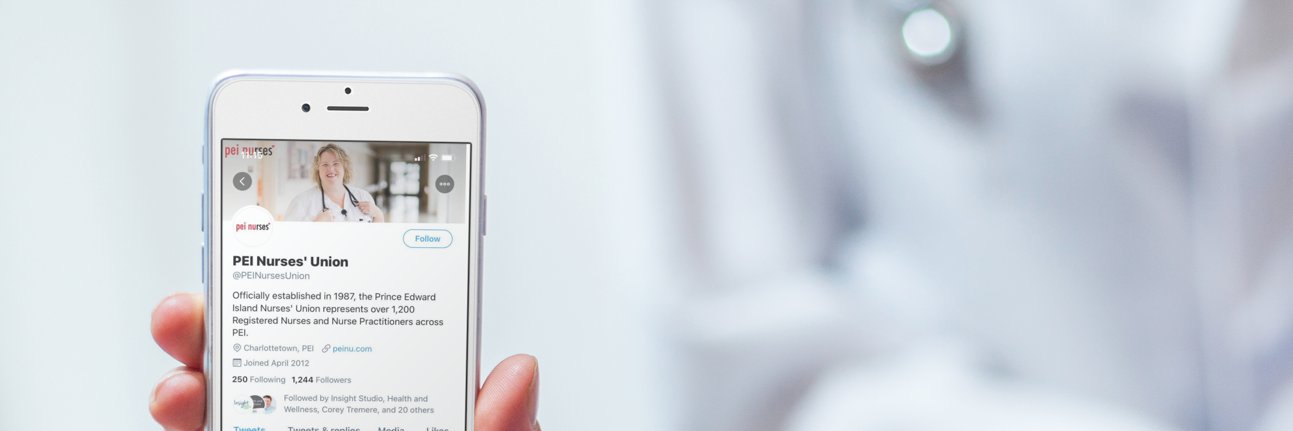 PEI Nurses' Union banner