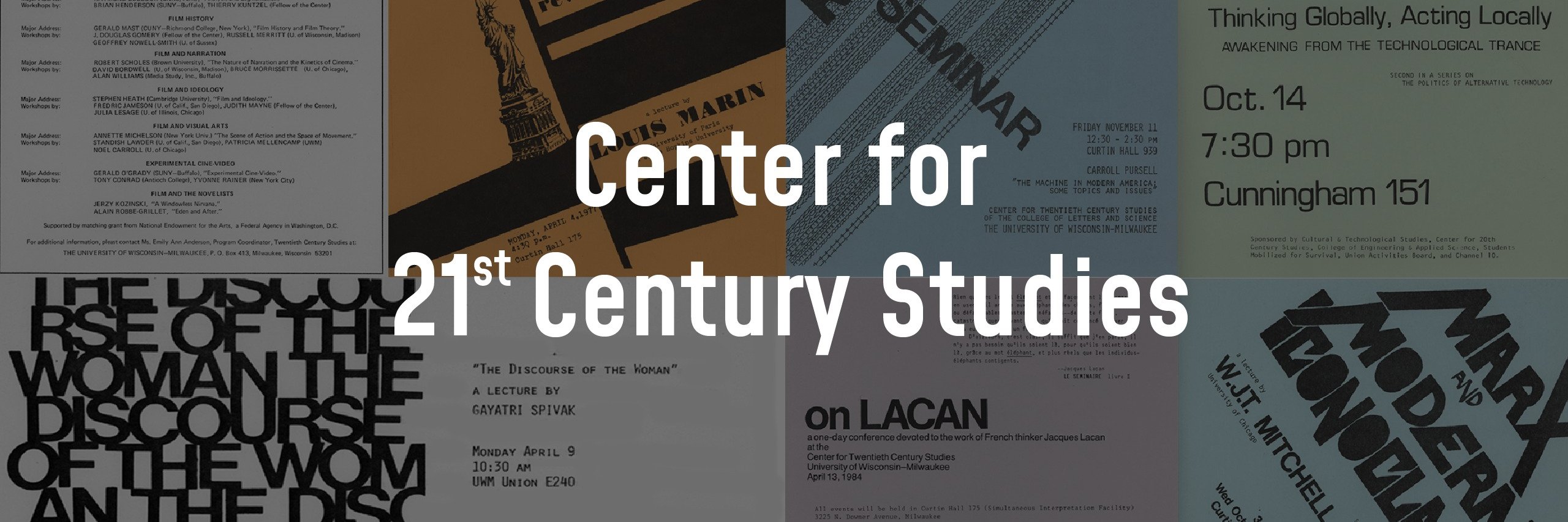 Center for 21st Century Studies banner