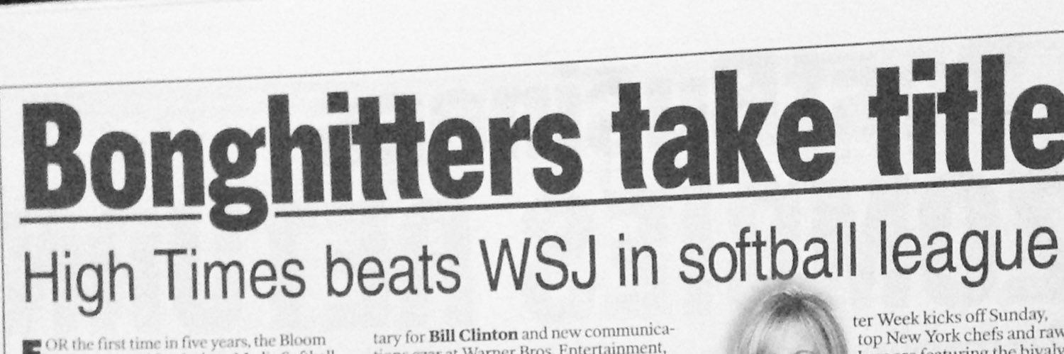 Bonghitters Softball banner