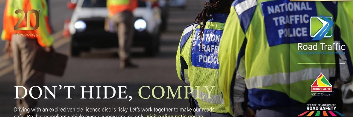 Road Traffic Management Corporation's banner
