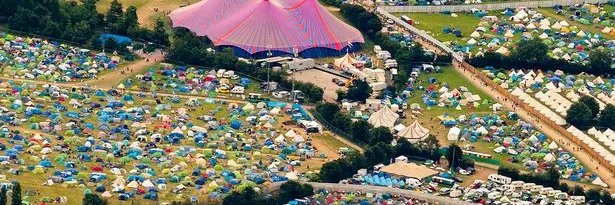 Michael Eavis's banner