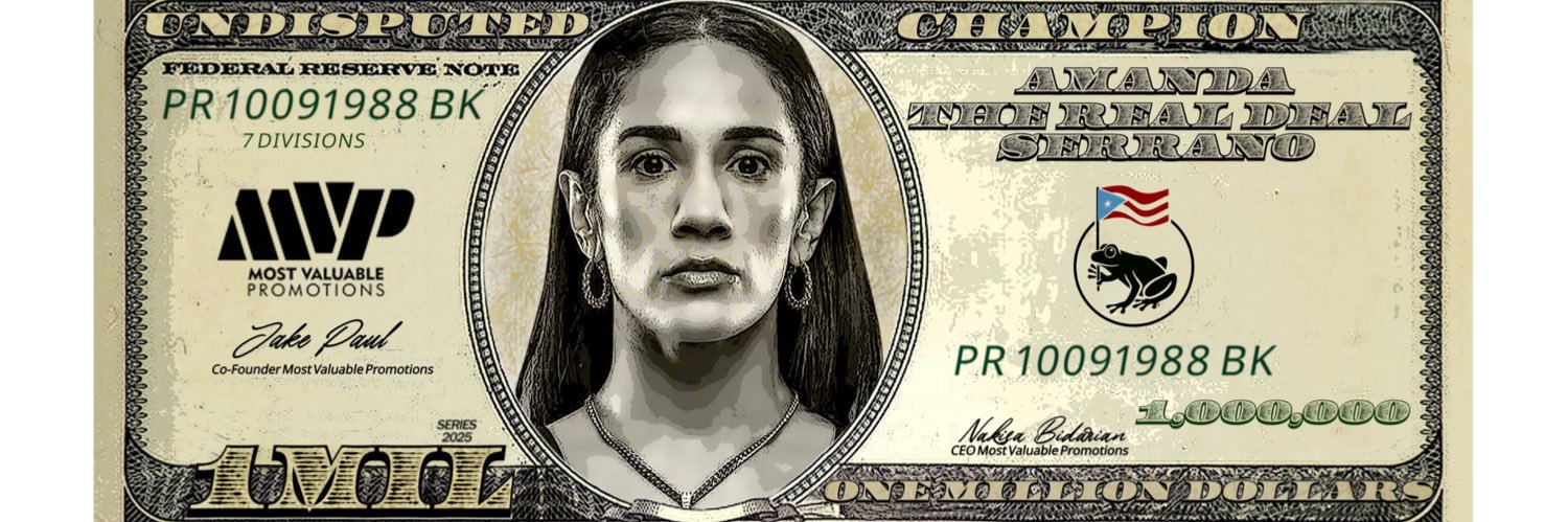 Amanda Serrano's banner